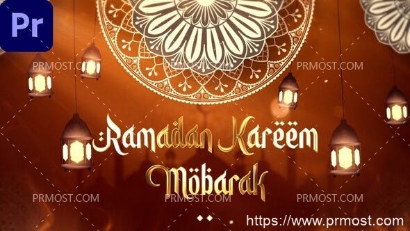5239-斋月简介活动宣传推广Pr模板Ramadan Intro 2 | Ramadan Kareem Muborak | MOGRT