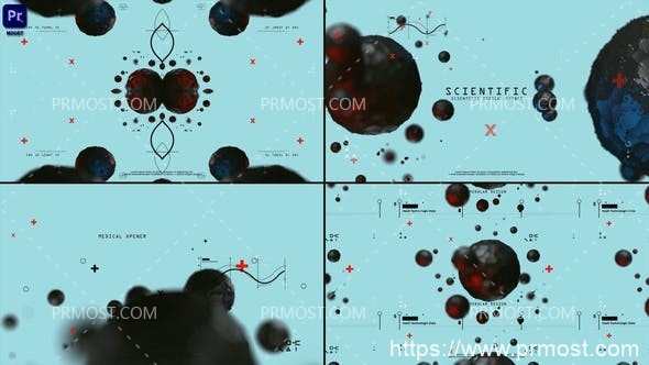 5266-科学简介开场标题视频展示Pr模板Scientific Opener