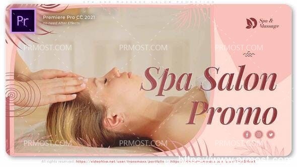 5294-水疗和按摩沙龙标题图片推广Pr模板Spa and Massage Salon Promotion
