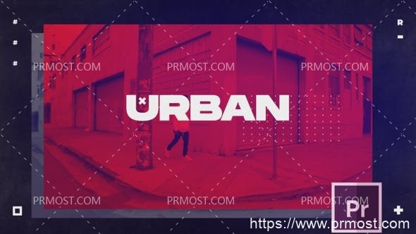 5308-时尚的城市开场标题图片展示Pr模板Stylish Urban Opener