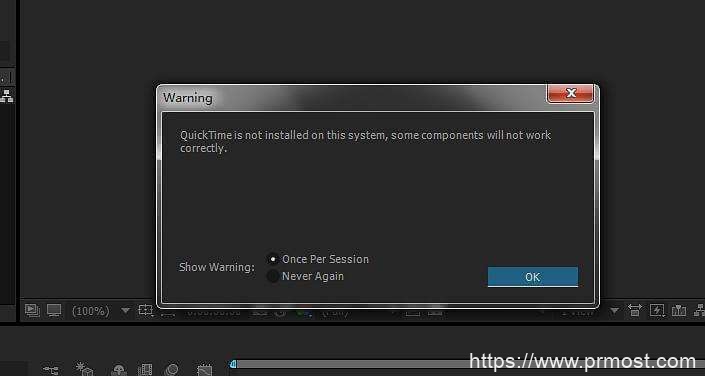 AE提示Quicktime未安装怎么办？