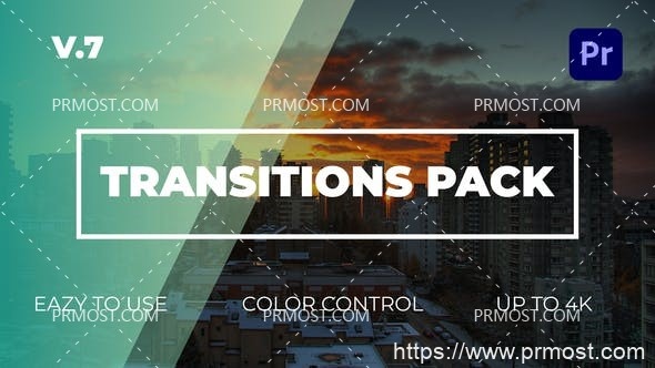 5796转场过渡特效Pr模版Transitions Pack | Premiere Pro