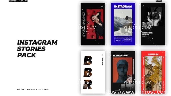 5816现代Instagram故事Mogrt动画AE模版Modern Instagram Stories | Premiere Pro