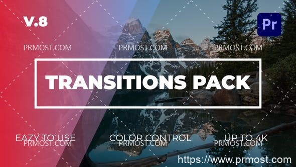 5853转场过渡特效Pr模版Transitions Pack | Premiere Pro