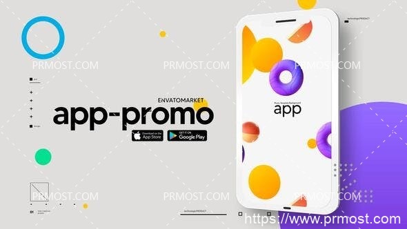 5907手机APP促销动画Pr模板AE模板App Promo
