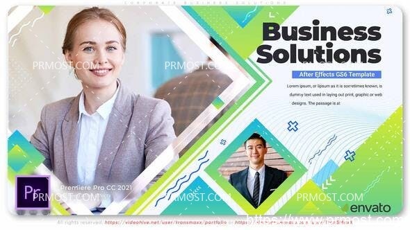 5927公司企业解决方案Pr模板Corporate Business Solutions