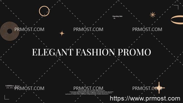5955优雅时尚促销动画Pr模板Elegant Fashion Promo