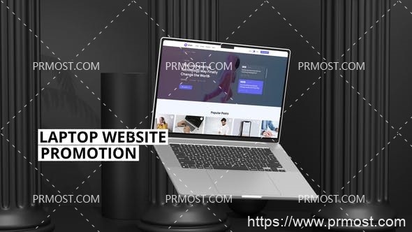 6059抽象网站促销动画Pr模板Abstract Website Promo
