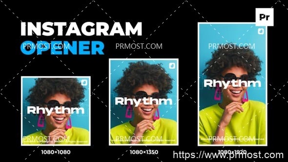 6066Instagram视频logo演绎动画Pr模板Instagram Logo Opener