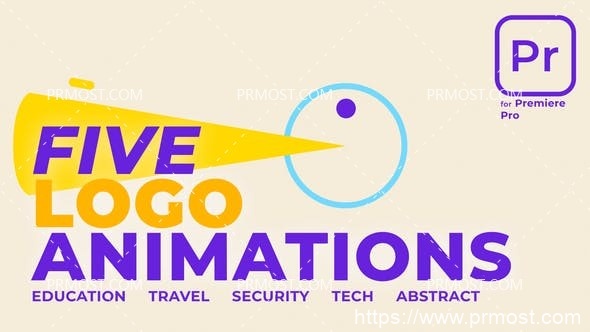 6080创意logo演绎动画Pr模板Logo Animation