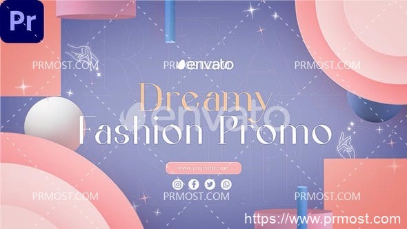 6103梦幻时尚促销动画Pr模板Dreamy Fashion Promo |MOGRT|