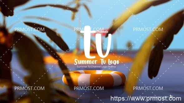 6138夏季logo演绎动画Pr模板AE模板Summer Tv Logo