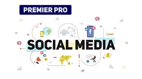 6171社交媒体文字排版动画Pr模板AE模板Social Media Typography │ Premiere Pro