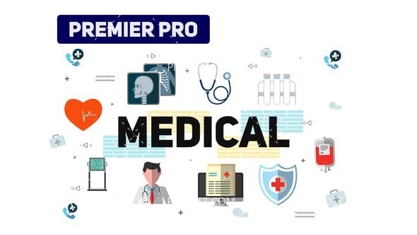 6179医学生物视频文字排版动画AE模板Medical Typography │ Premiere Pro