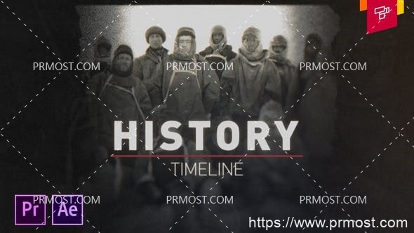 6185历史时间表Pr模板AE模板History Timeline