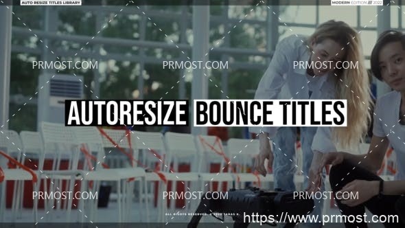 6258弹跳文本标题Pr模板AE模板Bounce Text Titles 2.0 | Premiere Pro