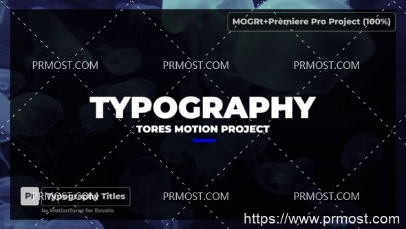 6344文字排版标题动画Pr模板AE模板Typography Titles  Premiere Pro
