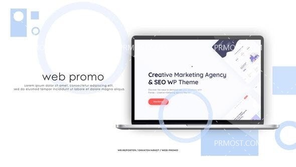 6350网站产品促销视频Pr模板AE模板Web Site Promo