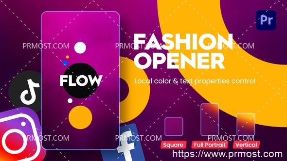 6370Instagram时尚视频包装动画Pr模板AE模板Instagram Fashion Opener