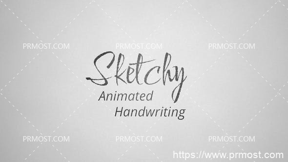 6382创意视频包装Pr模板Sketchy – Animated Handwriting for Premiere