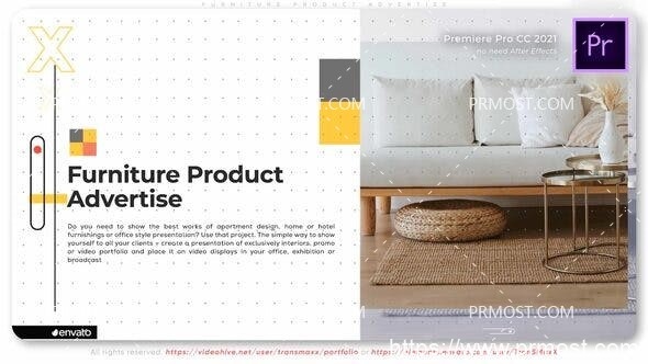 6506家具产品广告动画Pr模板Furniture Product Advertise