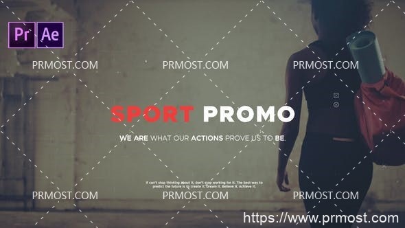 6542极限运动宣传片Pr模板AE模板Extreme Sport Promo