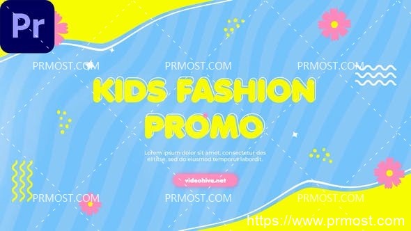 6543迷你儿童时尚促销Mogrt动画Pr模板Minimal Kids Fashion Promo |MOGRT|