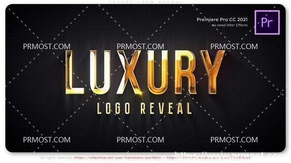 6594奢华logo演绎动画Pr模板Luxury Logo Reveal