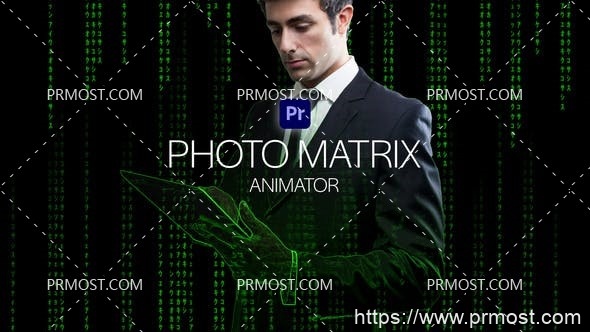 6633Premiere Pro的照片Pr模板Photo Matrix Animator for Premiere Pro