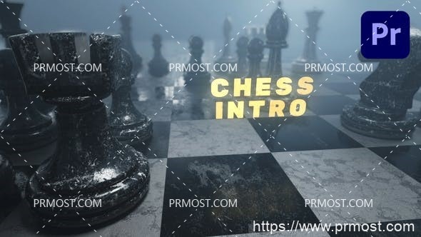 6737史诗象棋标志简介logo演绎动画Pr模板Epic Chess Logo Intro – Premiere Pro