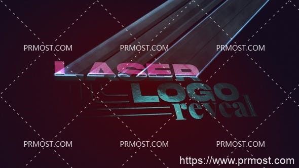 6740激光logo演绎动画Pr模板Laser Logo reveal
